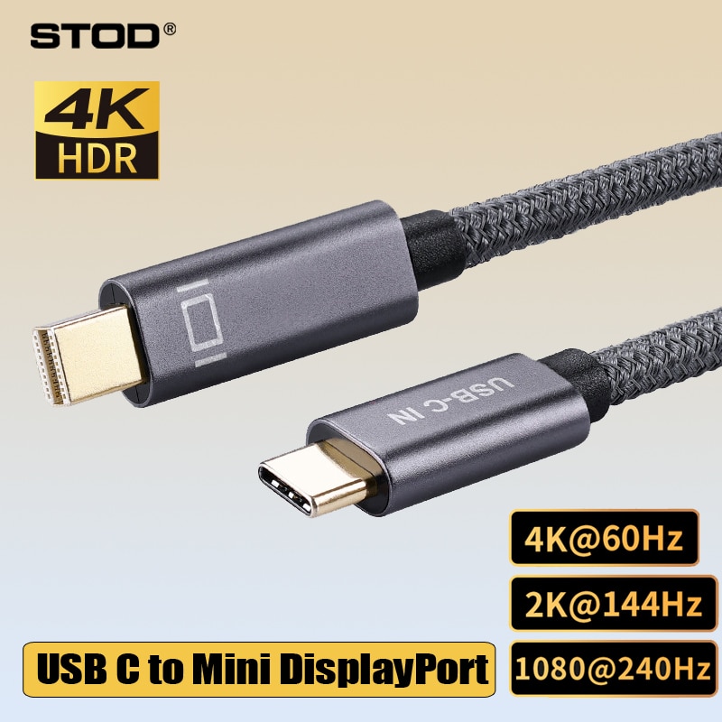  C-Mini Displayport ̺ Thunderbolt 3 USB C-Mini DP   4K 60Hz 2K USBC Mini Disply Ʈ  ڵ